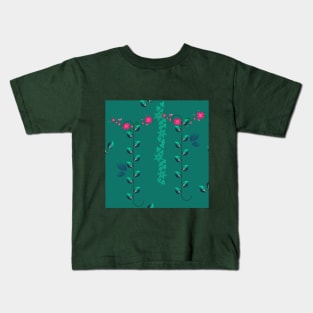 Vine leave pattern Kids T-Shirt